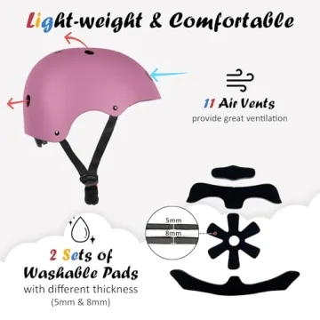 Adjustable Kids Bike Helmet for Multi-Sport Safety