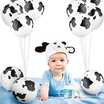 Gejoy Cow Balloons Funny Print Latex Decorations 48 Pieces