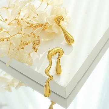 Chic Irregular Waterdrop Earrings for Everyday Elegance