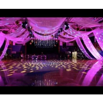 Sedona Designz 120" Wide x 120 Yards Roll - Sheer Voile Chiffon Fabric - Perfect for Draping Panels, Masking, Weddings, Events, Party Decor, Backdrops, Soft and Flowing, Event Decoration