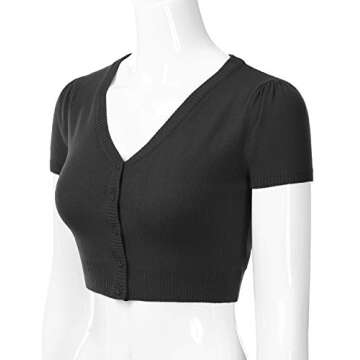 EIMIN Women's Boutique Fitted Bolero Shrug Cardigan Sweater