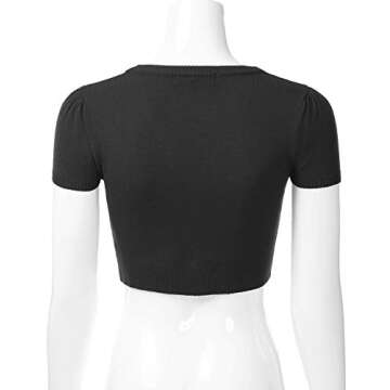 EIMIN Women's Boutique Fitted Bolero Shrug Cardigan Sweater