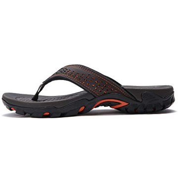 KIIU Men's Comfortable Thong Sandals for Beach and Casual Wear