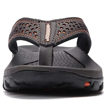 KIIU Men's Comfortable Thong Sandals for Beach and Casual Wear