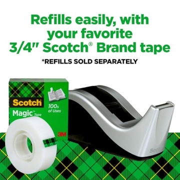 Stylish Scotch Desktop Tape Dispenser for Home or Office