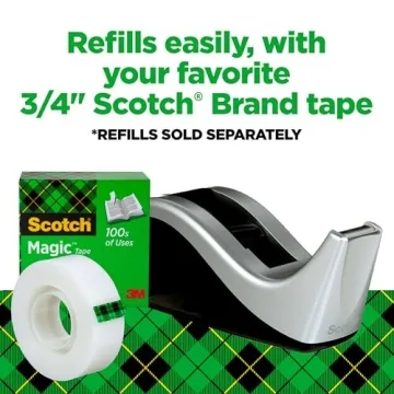 Stylish Scotch Desktop Tape Dispenser for Home or Office