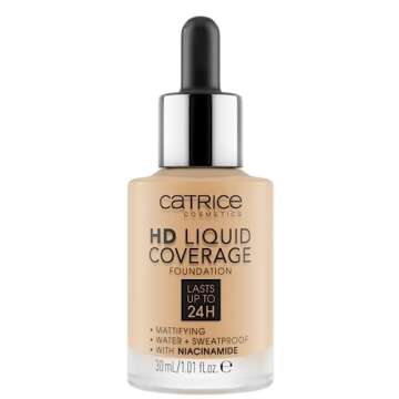 Catrice | HD Liquid Coverage Foundation | High & Natural Coverage | Vegan & Cruelty Free (036 | Hazelnut Beige)