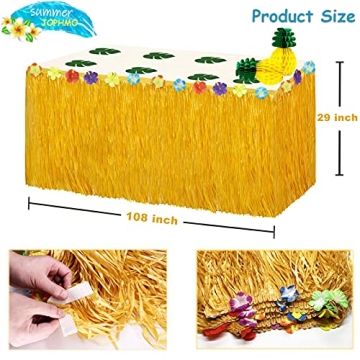 JOPHMO Tropical Luau Party Pack - 112 PCS for Fun Parties