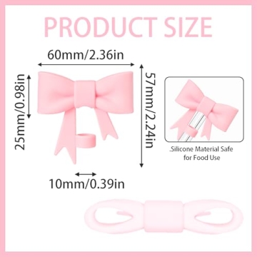 Cute Bow Straw Covers for Stanley Tumblers - 3 Pack