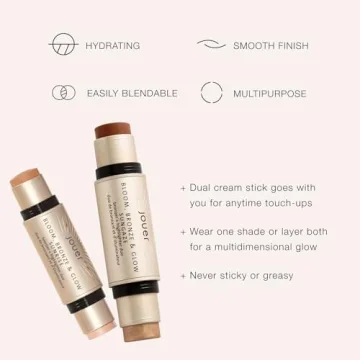 Jouer Bloom Bronzer & Highlighter Stick for Radiant Skin