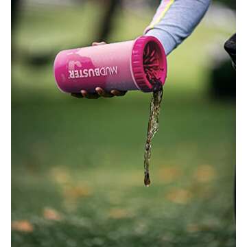 Dexas MudBuster Portable Dog Paw Cleaner, Pink Large Pet Supplies and Accessories