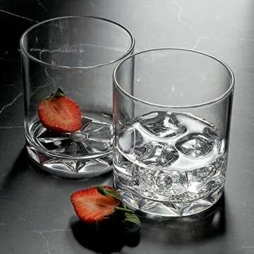 Amazing Abby - Liberty - 12-Ounce Plastic Tumblers (Set of 6), Plastic Drinking Glasses, Reusable Plastic Cups, BPA-Free, Shatter-Proof, Dishwasher-Safe (Made of Plastic, NOT Glass)
