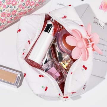 Buy Quilted Floral Makeup Bag for Chic Organization