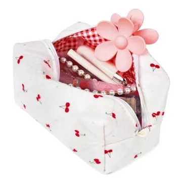 Buy Quilted Floral Makeup Bag for Chic Organization