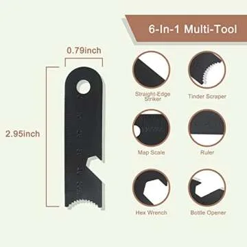 BCHARYA Fire Starter Survival Tool for Camping and Emergency