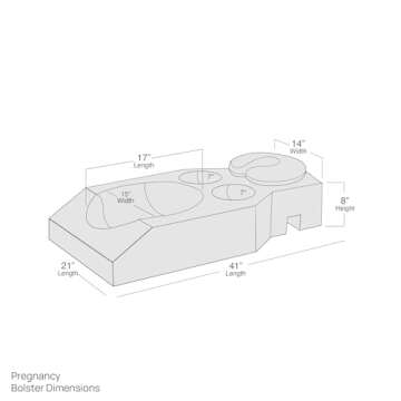 EARTHLITE Pregnancy Massage Cushion & Headrest - Full Body Pregnancy Bolster / Ideal After Breast Surgery & Lower Back Pain, Black