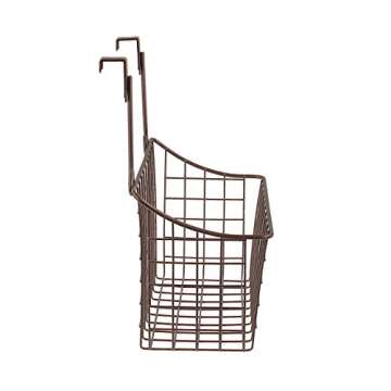 Spectrum Hanging Baskets for Organizing (Medium, Bronze) - Grid Over the Cabinet Wire Basket for Kit...
