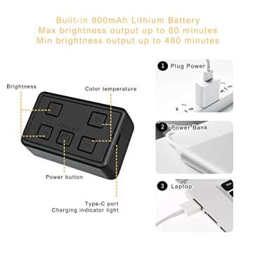 Tomanwai Mini LED Video Light for DJI Osmo - Versatile Photography