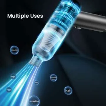 Portable Handheld Car Cordless Vacuum Cleaner with Powerful Suction, High Power Mini Sweeper, Dust Buster, Lightweight, Easy to Hold,Quiet Electric Air Duster,Small Vacuuming for Home,Kitchen,Gift