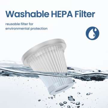 Portable Handheld Car Cordless Vacuum Cleaner with Powerful Suction, High Power Mini Sweeper, Dust Buster, Lightweight, Easy to Hold,Quiet Electric Air Duster,Small Vacuuming for Home,Kitchen,Gift