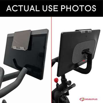 Doubleplus Tablet Holder - Compatible with Peloton, Bike Plus, Tread & Row Machines