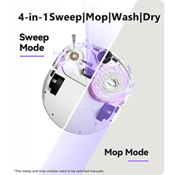 Narwal Mop Robot Vacuum with Self-Cleaning Station, LiDAR Navigation, Carpet Detection - For Hard Floors and Pet Hair