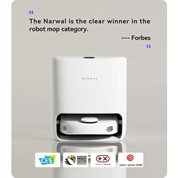 Narwal Mop Robot Vacuum with Self-Cleaning Station, LiDAR Navigation, Carpet Detection - For Hard Floors and Pet Hair