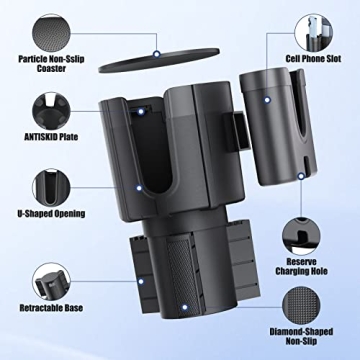 Adjustable Car Cup Holder Expander Fits Hydro Flasks