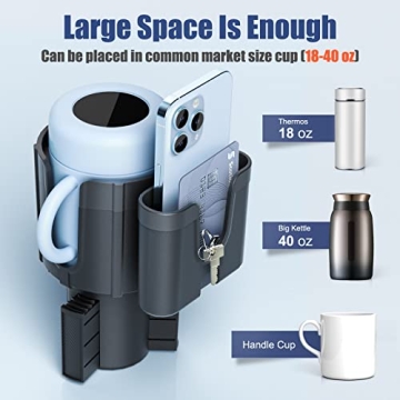 Adjustable Car Cup Holder Expander Fits Hydro Flasks