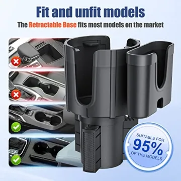 Adjustable Car Cup Holder Expander Fits Hydro Flasks