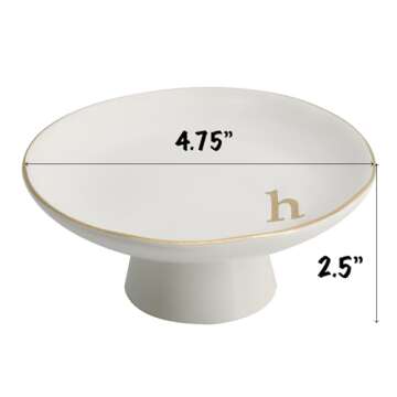 Luxurious COLLECTIVE HOME Ceramic Jewelry Tray for Gifting