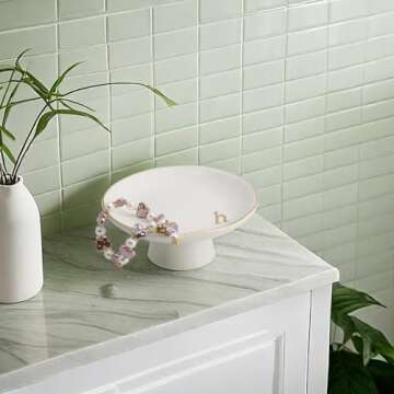 Luxurious COLLECTIVE HOME Ceramic Jewelry Tray for Gifting