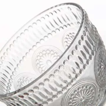 LMTNNB Vintage Coffee Mugs Set of 2, 14 oz Glass Cups