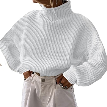 Stylish Women Long Sleeve Turtleneck Oversized Sweater