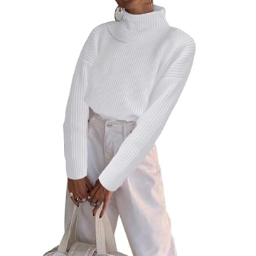 Stylish Women Long Sleeve Turtleneck Oversized Sweater