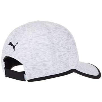 PUMA womens Puma Evercat Taylor Running Cap, Deep White/Black, One Size US