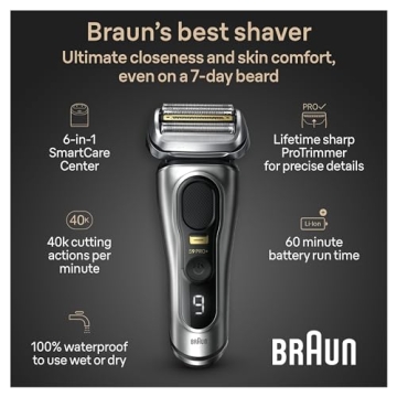 Braun Series 9 PRO+ Electric Razor for Ultimate Shaving Experience