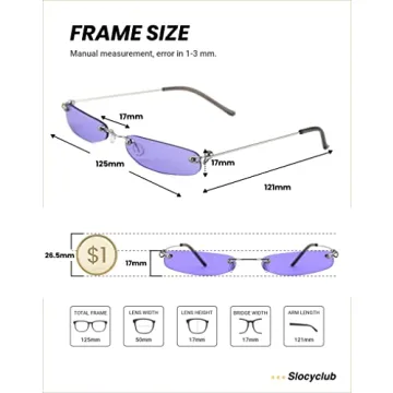 Trendy Slocyclub Vintage Rectangle Skinny Sunglasses Online