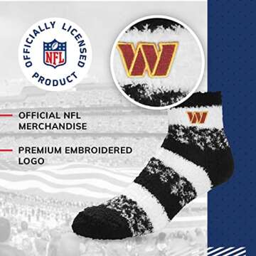 NFL Cozy Slipper Socks for Women - Washington Commanders