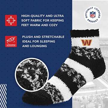 NFL Cozy Slipper Socks for Women - Washington Commanders