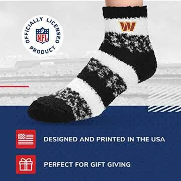 NFL Cozy Slipper Socks for Women - Washington Commanders