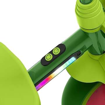 Jetson CoComelon Light-Up Trike, Front and Rear Baskets, Multi-Colored LED Lights, Seatbelt and Bell, Green, Ages 2-4, Medium