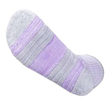 YUEDGE Womens Cushioned Crew Socks Moisture Wicking Gym Golf Athletic Socks for Women Size 6-9, Casu...