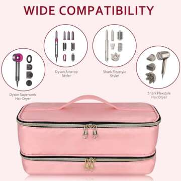 Chelvvg Portable Waterproof Travel Carrying Case for Hair Tools
