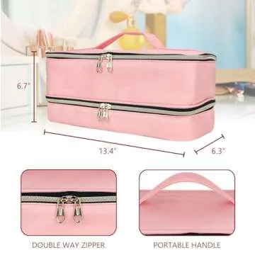 Chelvvg Waterproof Travel Case for Hair Tools - Stylish and Practical