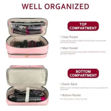 Chelvvg Waterproof Travel Case for Hair Tools - Stylish and Practical