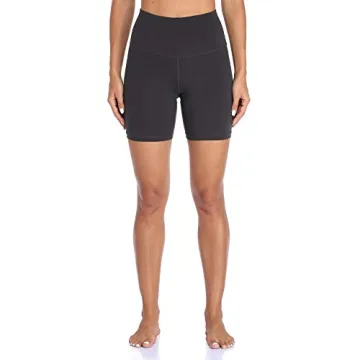 YUNOGA High Waisted Yoga Shorts Soft Breathable Workout
