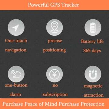 No Subscription Vehicle GPS Tracker - Mini Magnetic Device for Real-Time Location