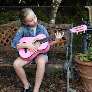 30" Pink Classical Guitar Set for Kids with Accessories