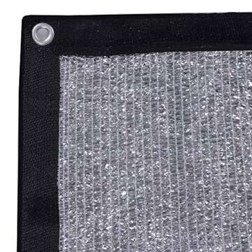 JTsuncover Aluminet 85% Heavy Duty Shade Cloth 10x12 ft